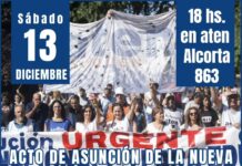 Acto de asunción de la nueva conducción de aten